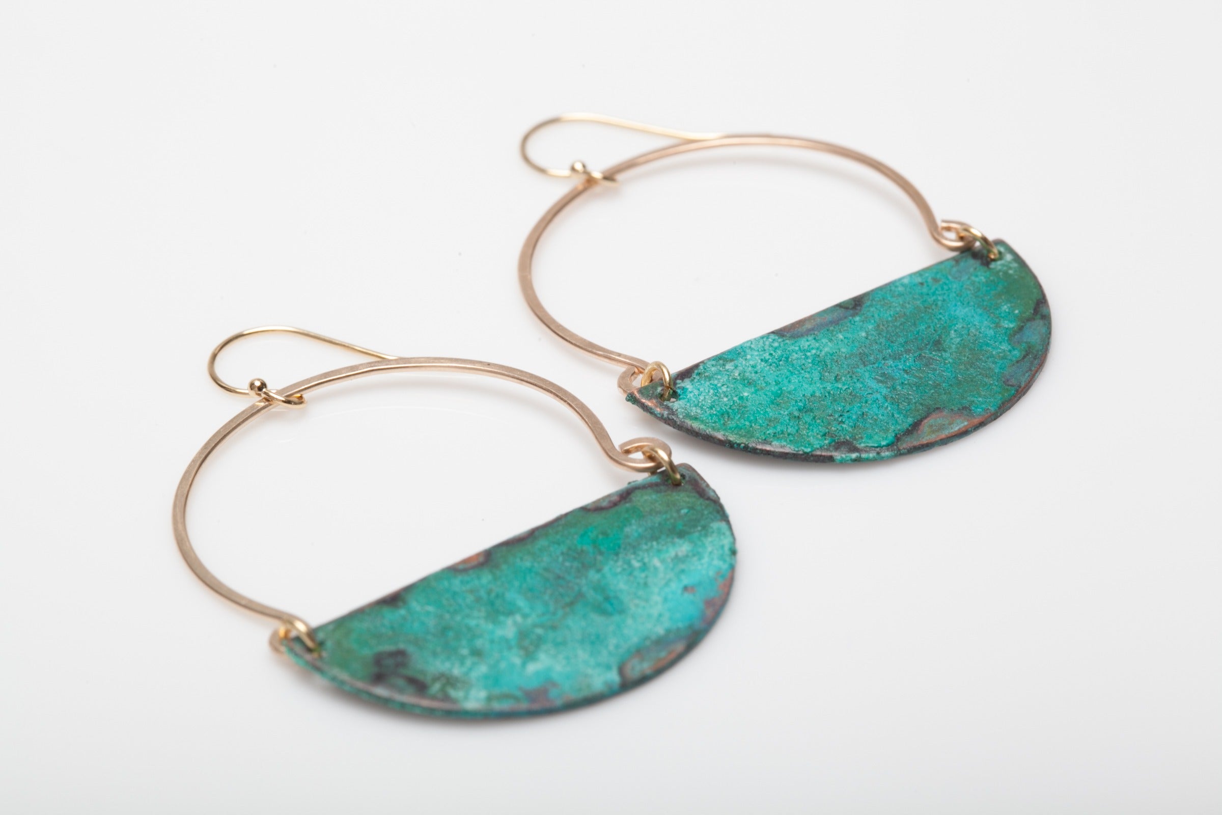 Avery Patina Earrings -Large