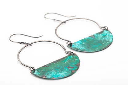 Avery Patina Earrings -Large