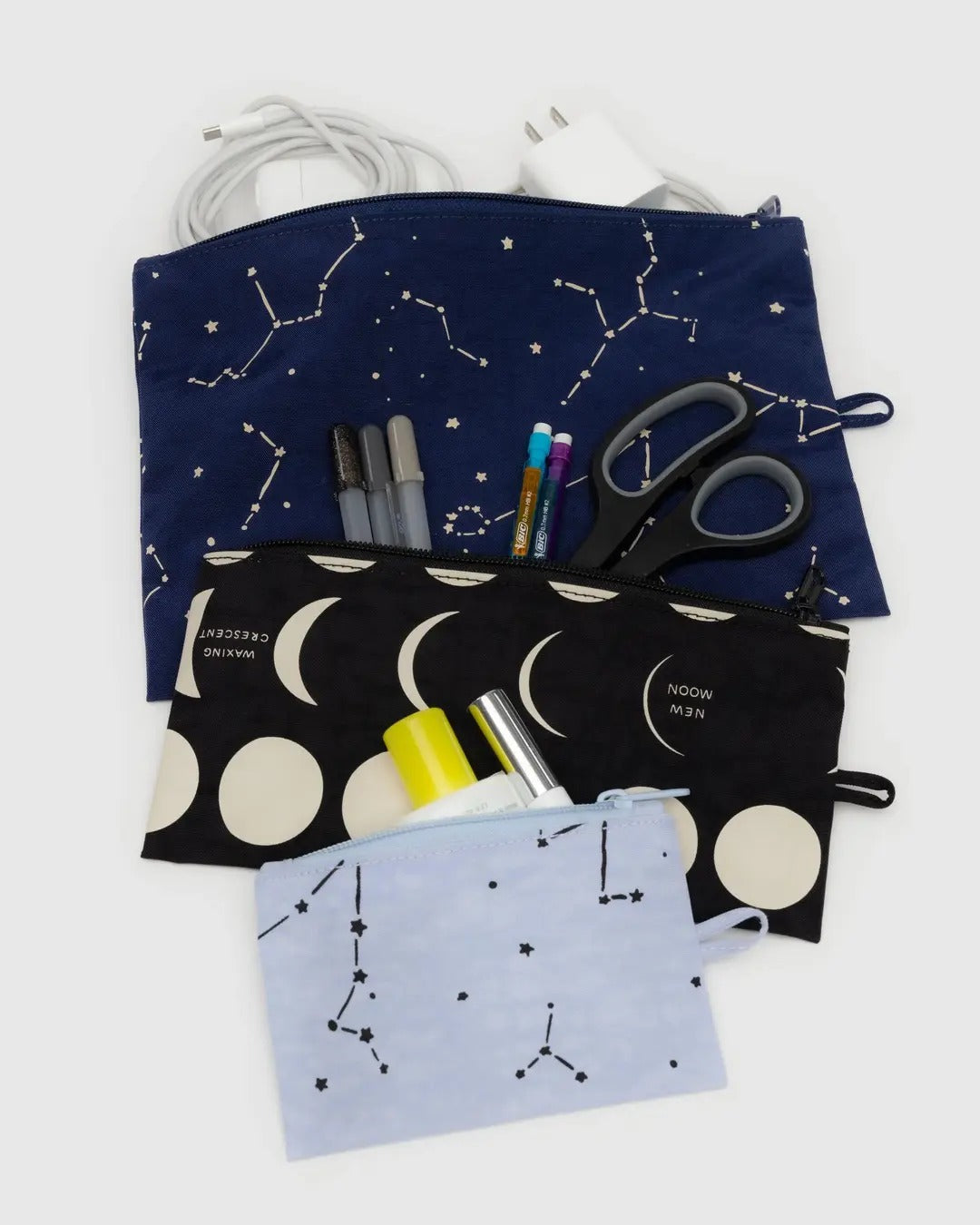 Flat Pouch Set in Nightsky