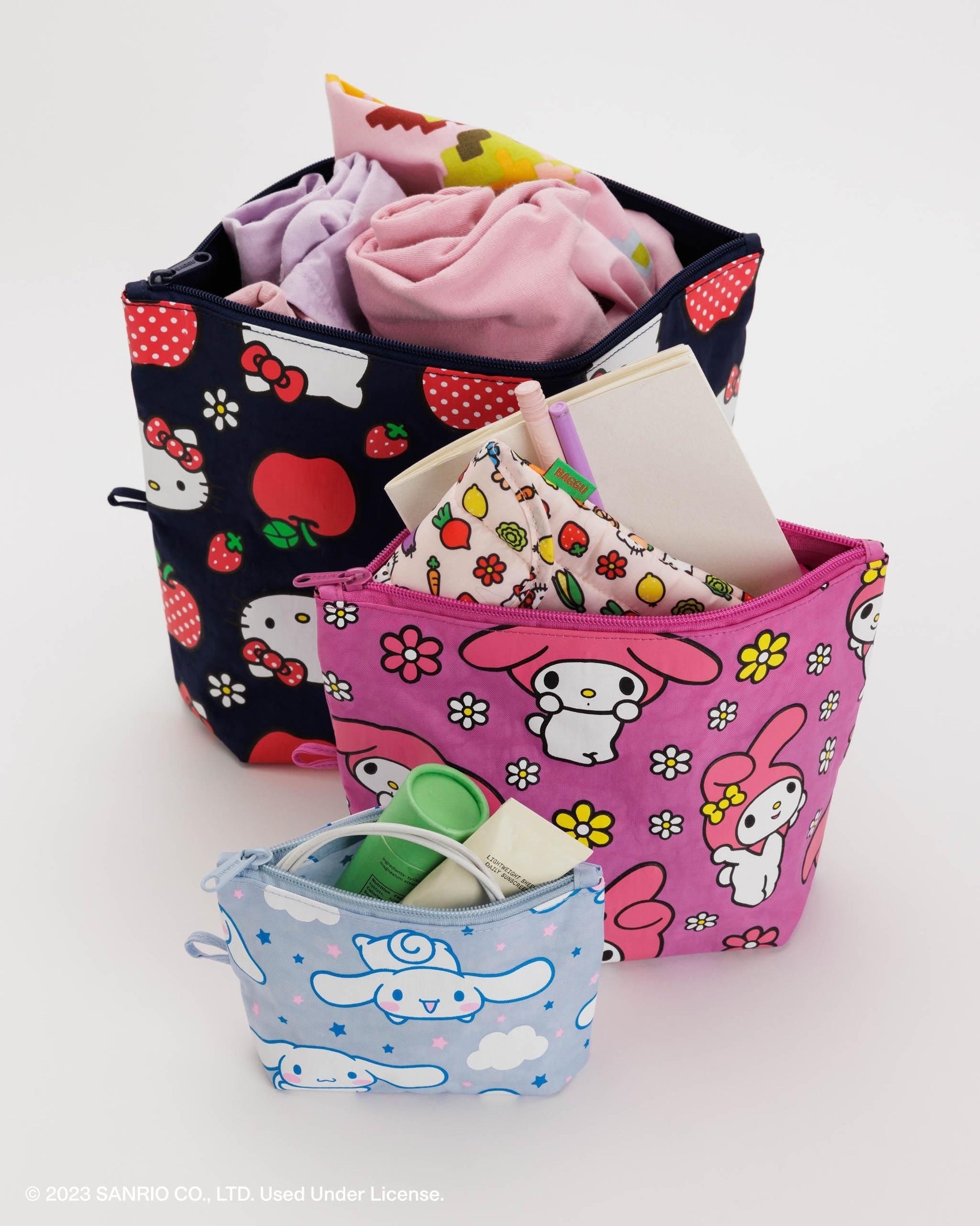 Baggu Go Pouches - Sets of 3