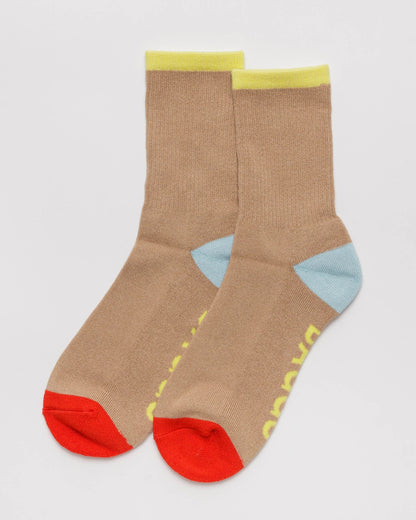 Ribbed Baggu Socks