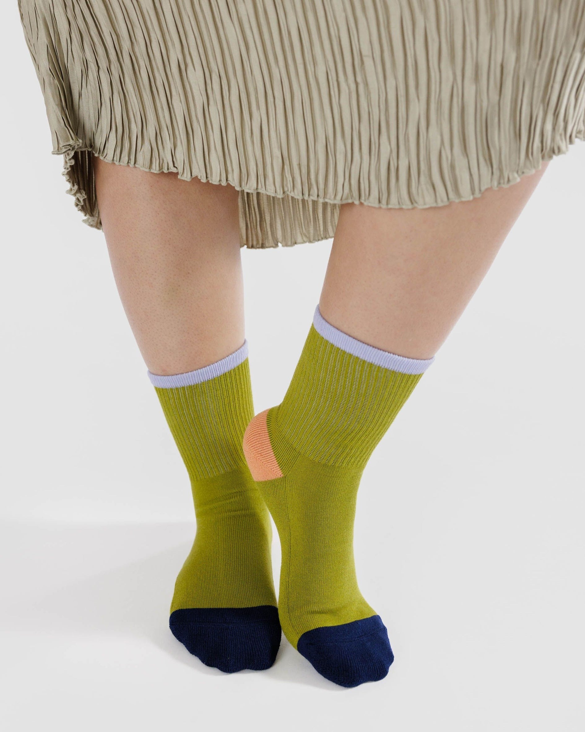 Ribbed Baggu Socks