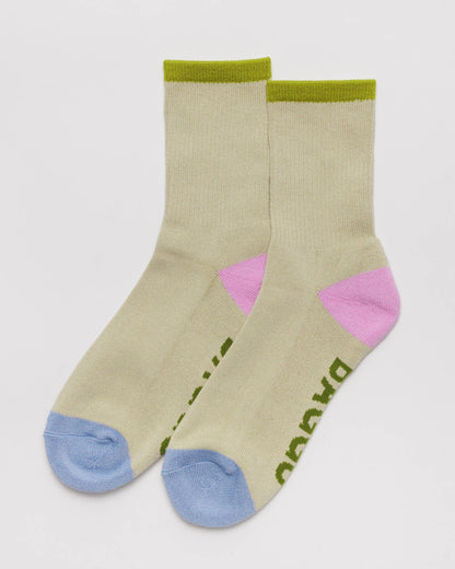 Ribbed Baggu Socks