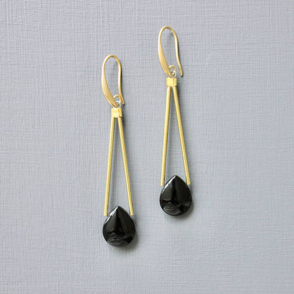 Black Agate Earrings