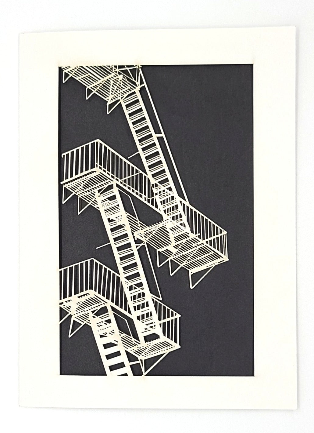 Fire Escape Paper-cut Card