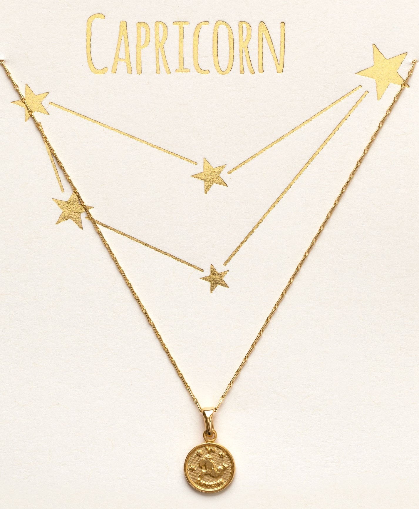 Capricorn Zodiac Necklace