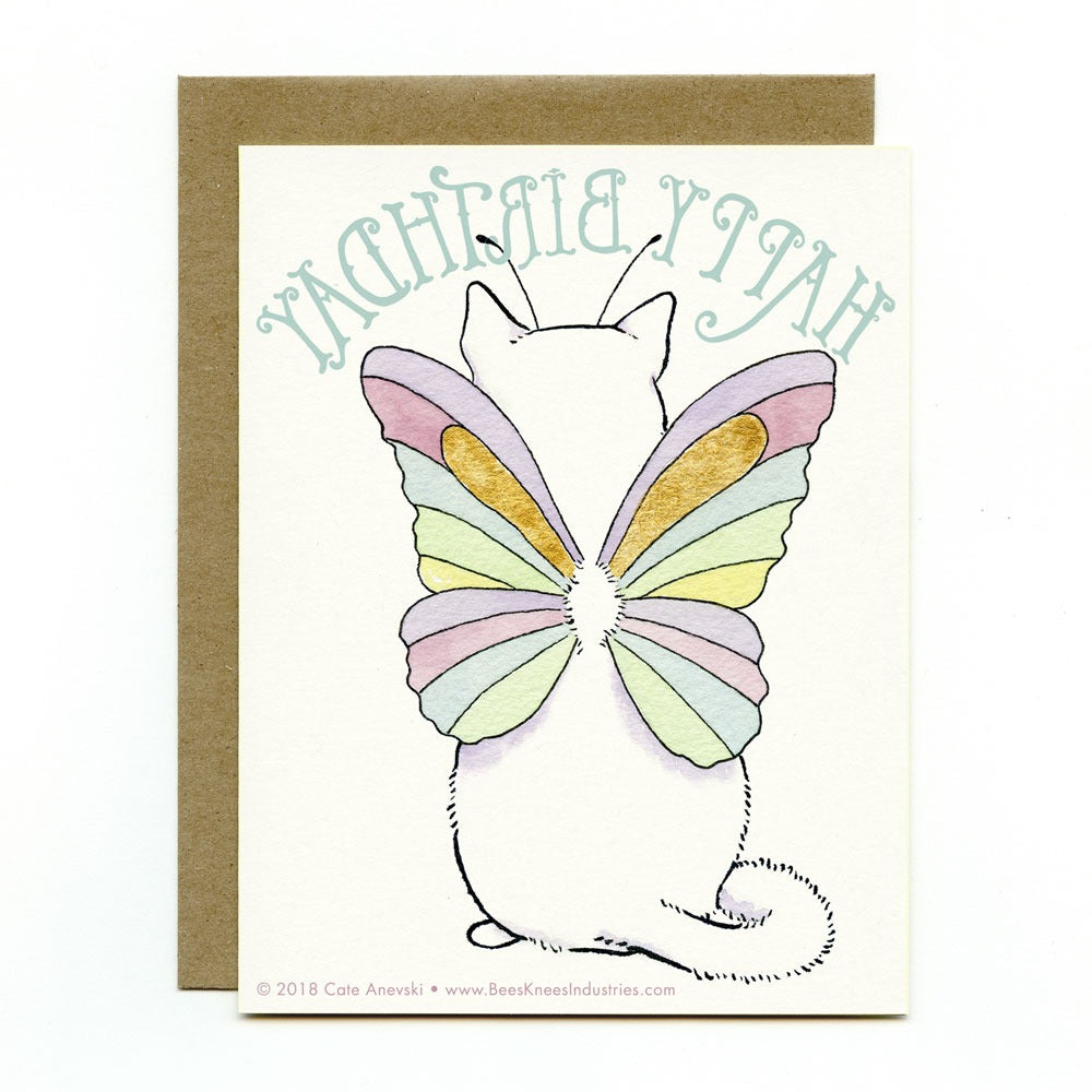 Catterfly Birthday Card