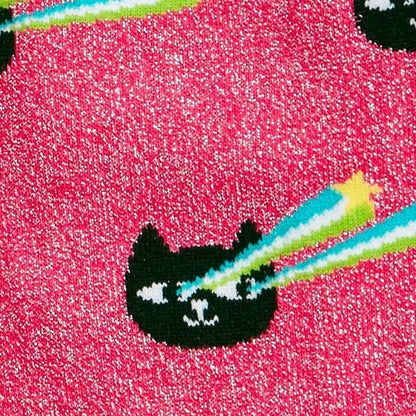 Pew-Pew Glitter Crew Socks