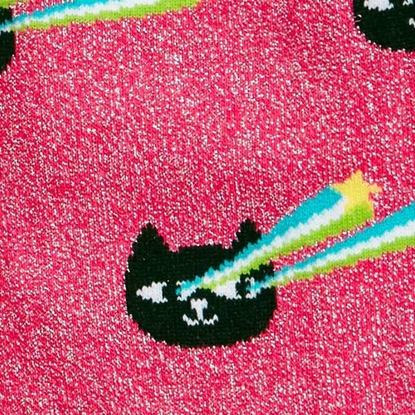 Pew-Pew Glitter Crew Socks