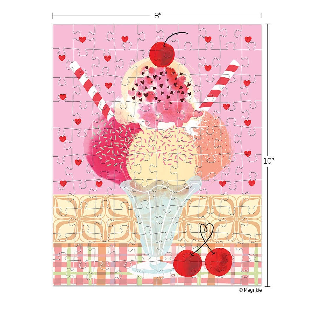 Cherry Sundae Puzzle Snax- 100pcs