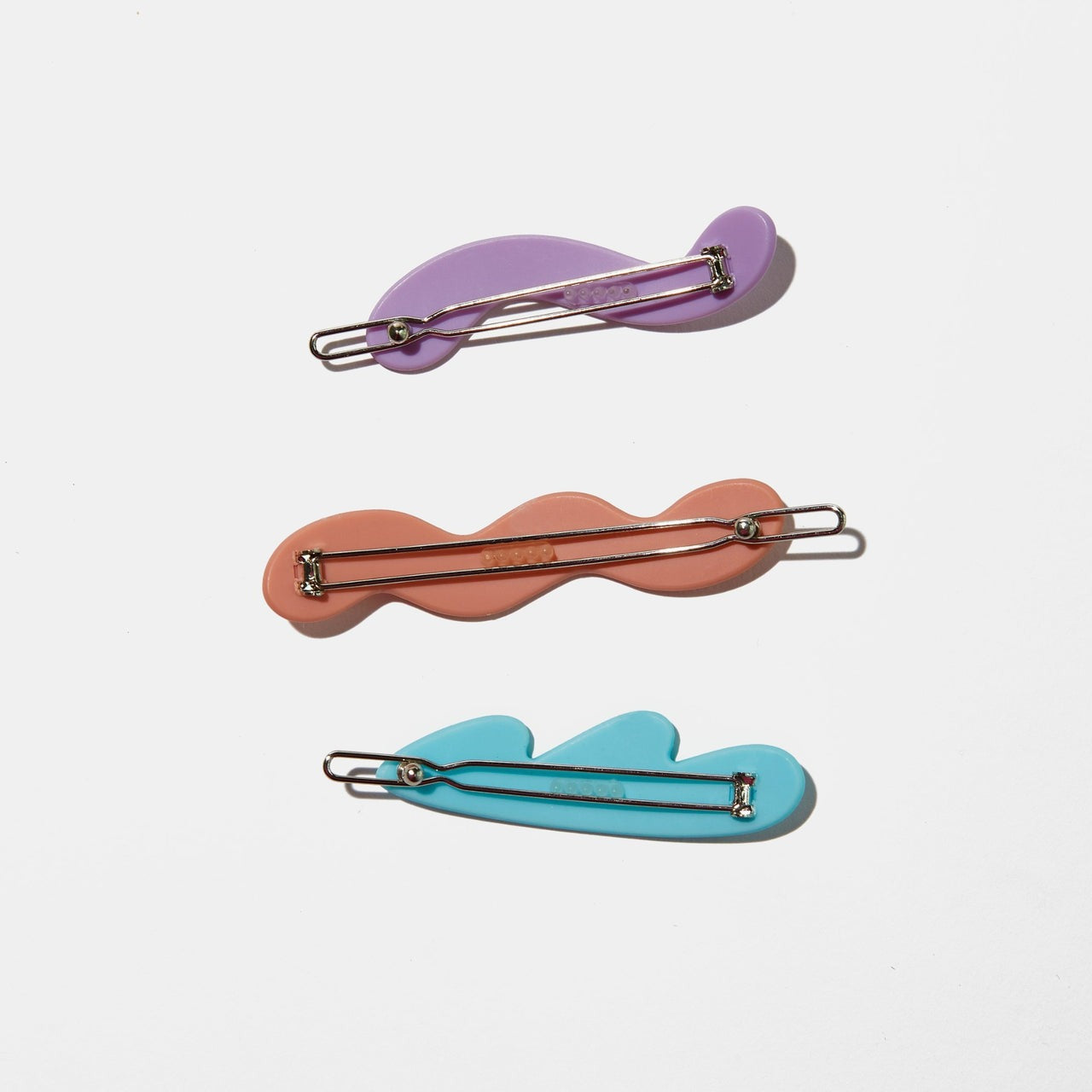 Mini Wave Pastel Hair Barrettes