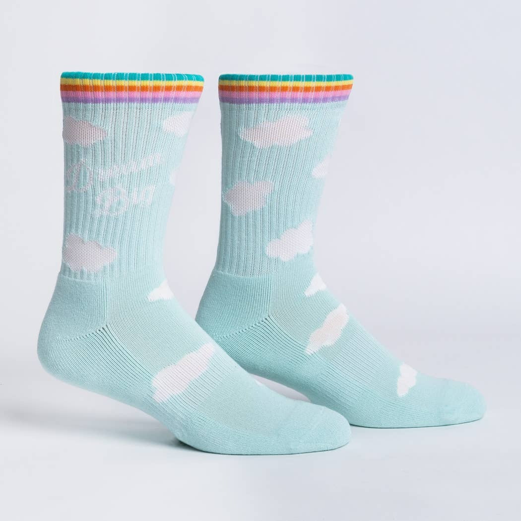 Cloud Ribbed Crew Socks