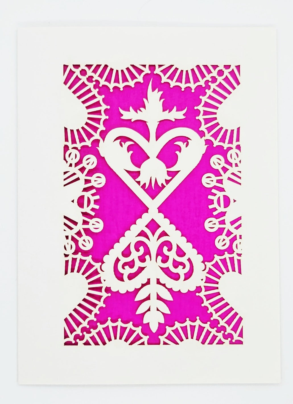 Converging Hearts Paper-cut Card