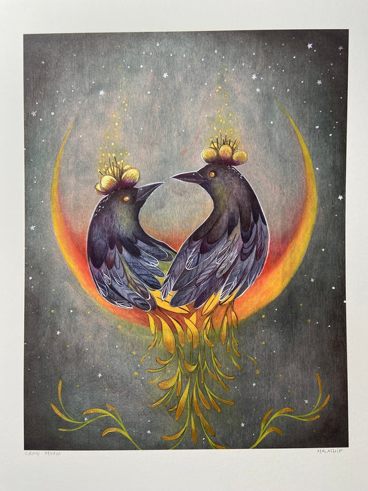 "Crow Moon" Art Print