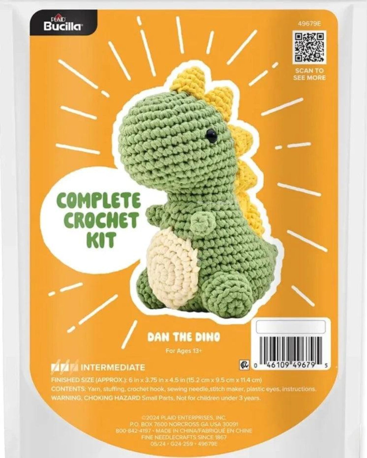 Dinosaur Crochet DIY Kit