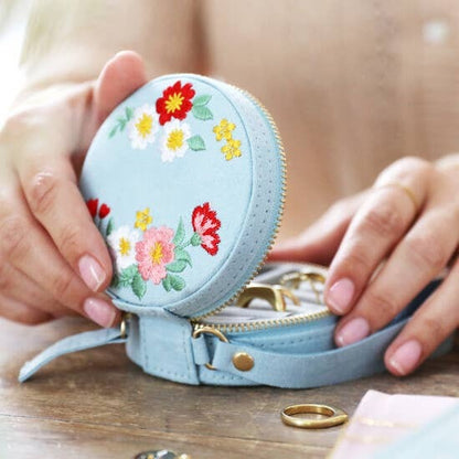 Floral Jewelry Travel Case