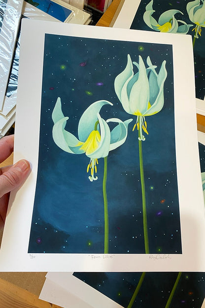 "Fawn Lilies" Giclee Fine Print