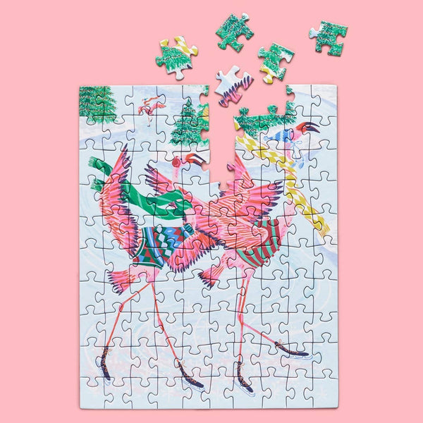 Flamingo Ice Dance Puzzle Snax- 100pcs