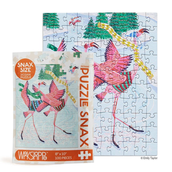 Flamingo Ice Dance Puzzle Snax- 100pcs