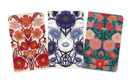 Floral Mini Notebooks: Set of 3