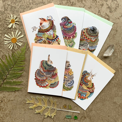 Quilted Forest Card Set