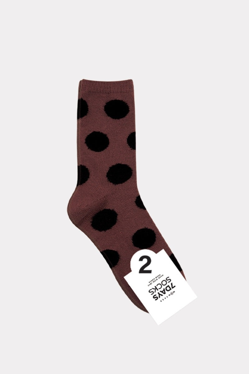 Fuzzy Dot Socks