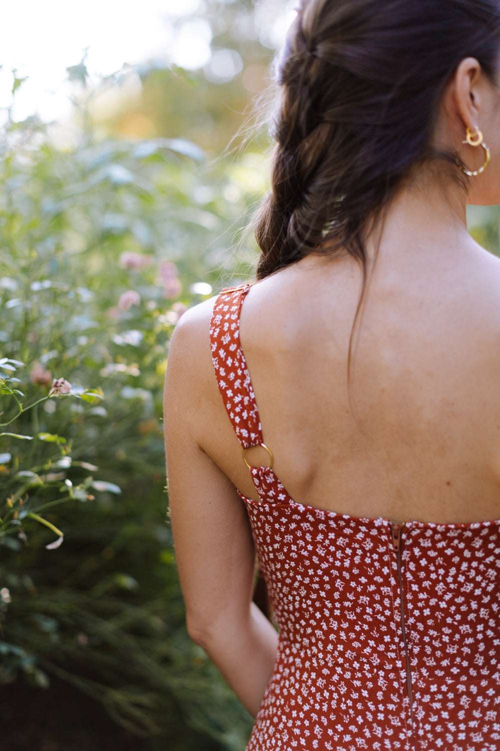 Gemma Dress in Rust Floral