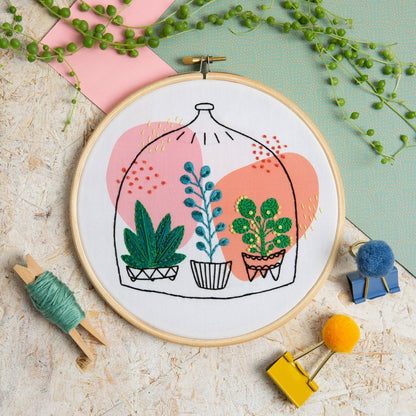 Terrarium Embroidery Kit