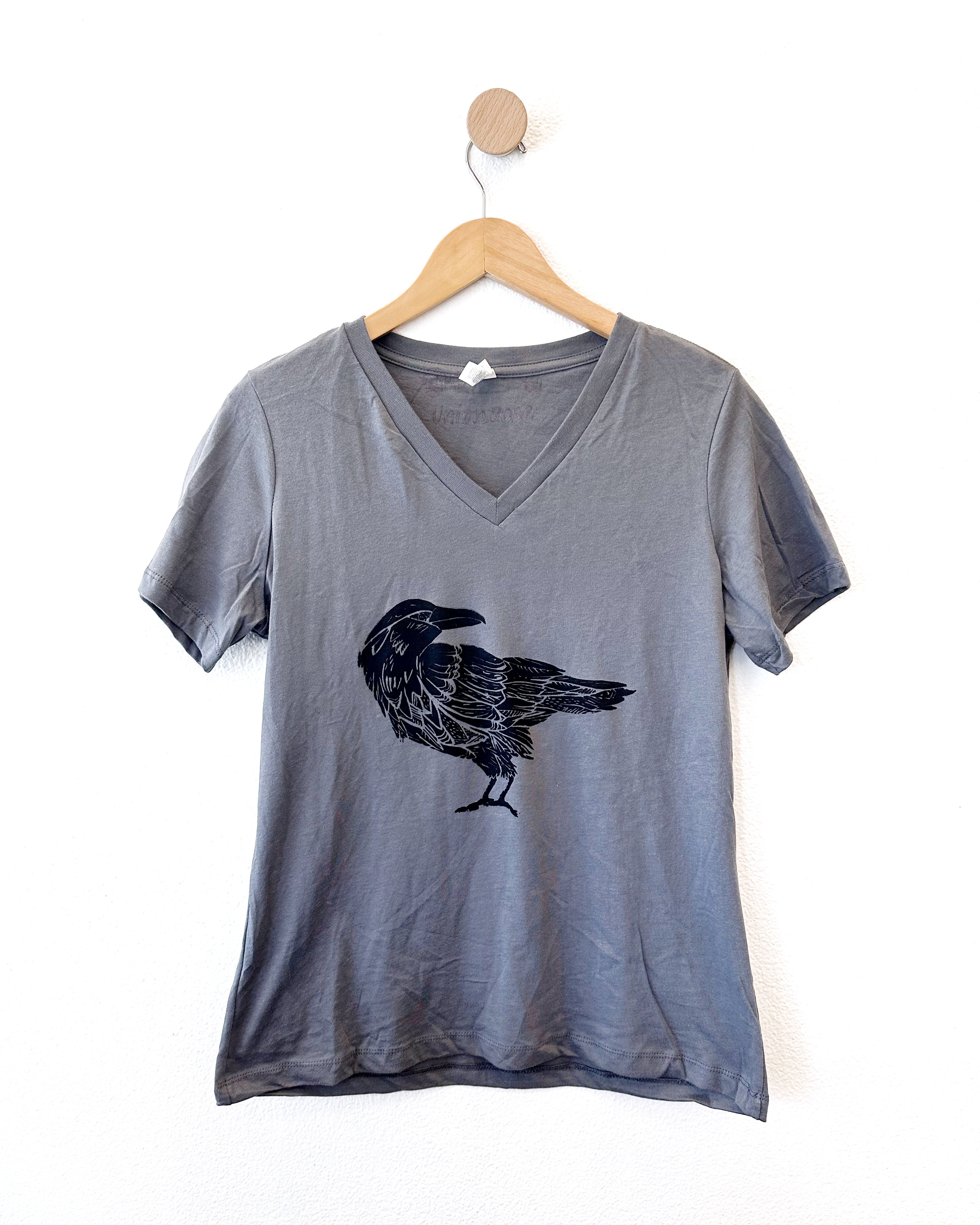 Corvid Tee in Charcoal Grey