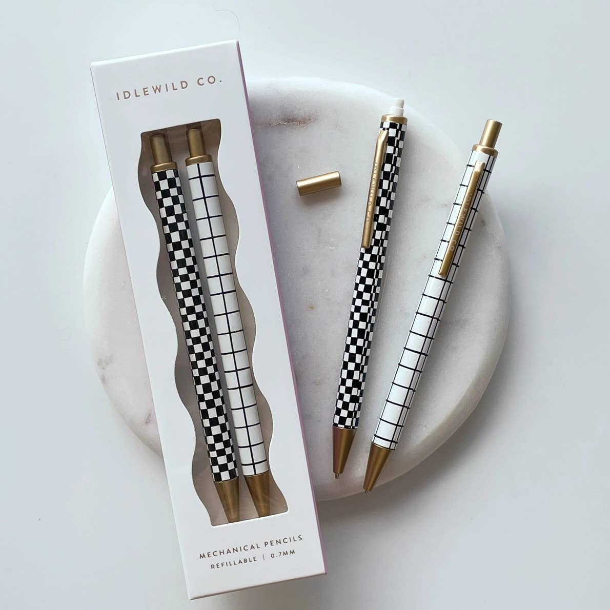 Checks and Grid Mechanical Pencil Set