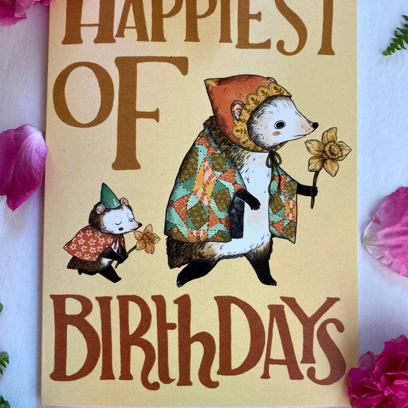 "Happiest of Birthdays" Card