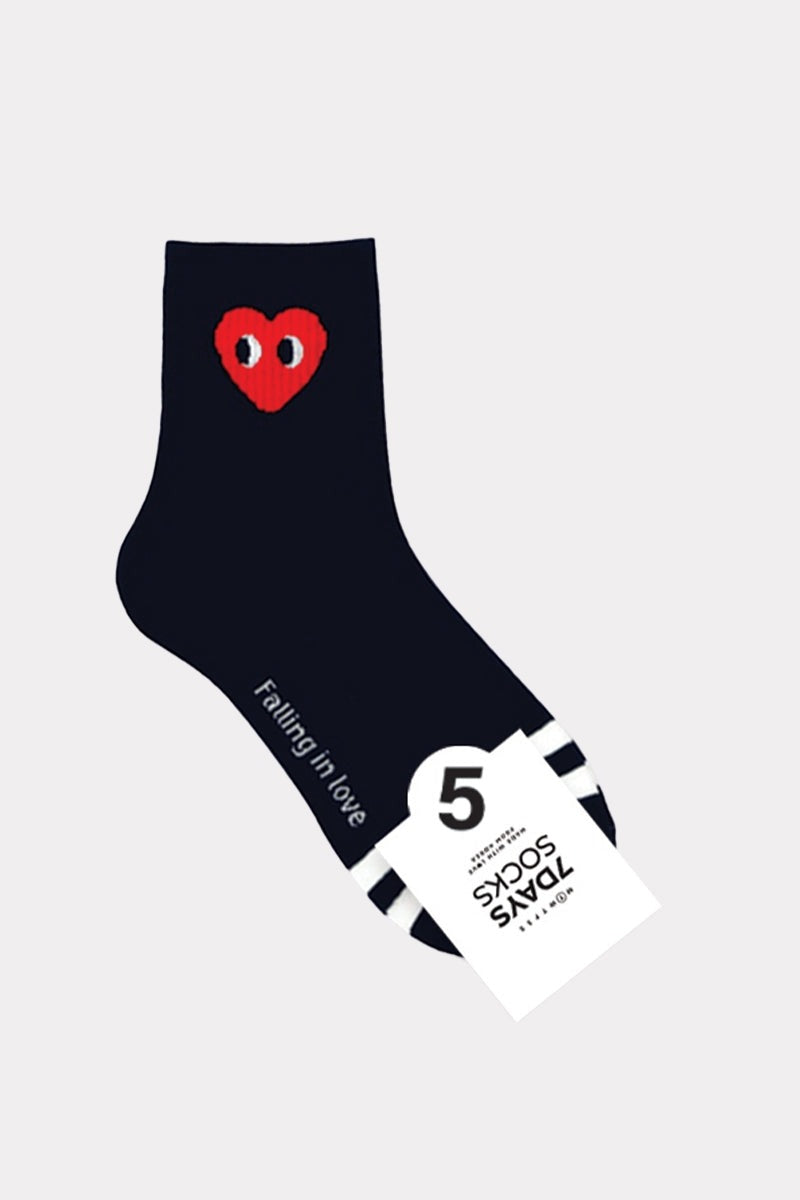 Heart buddy Low Crew Socks