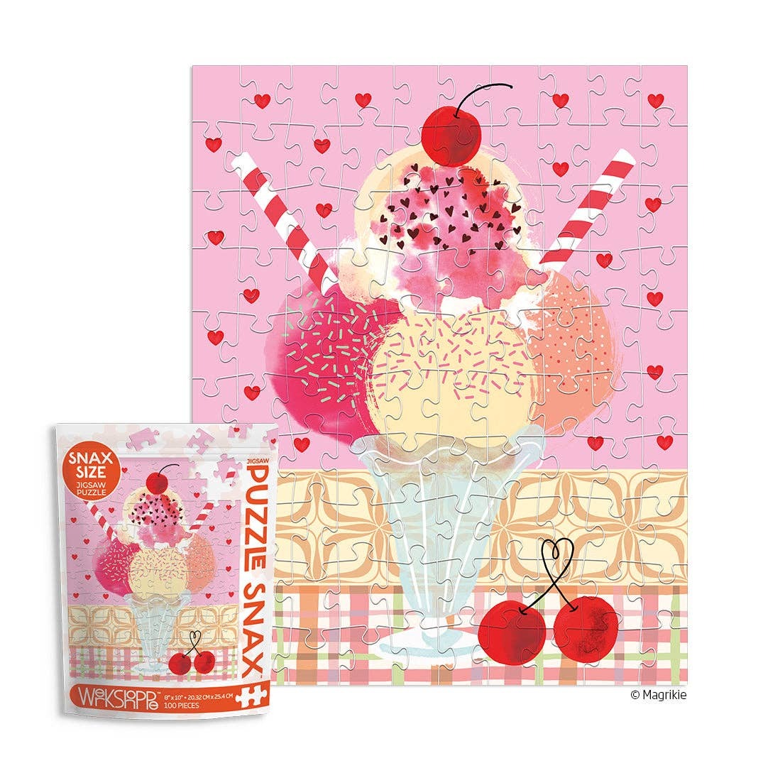 Cherry Sundae Puzzle Snax- 100pcs