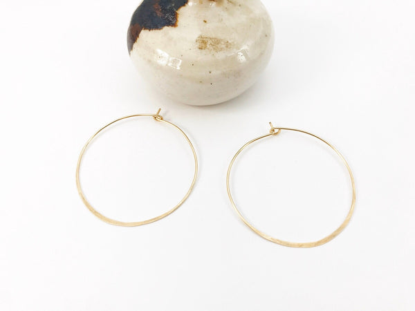 Medium Hoop Earrings - 14k gold fill, rose gold fill, sterling silver