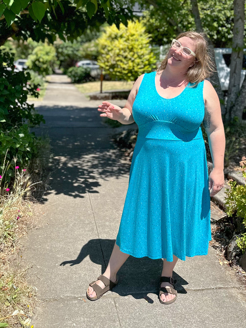 Lola Dress in Mod Block Party