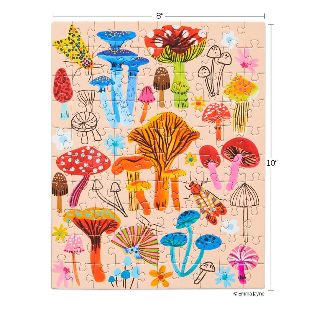 Mushroom Patch Puzzle Snax- 100pcs