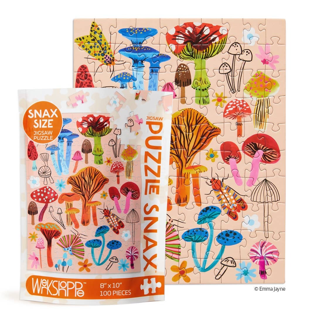 Mushroom Patch Puzzle Snax- 100pcs