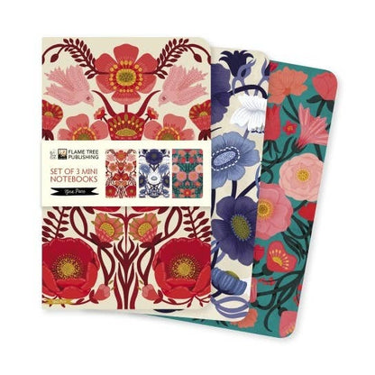 Floral Mini Notebooks: Set of 3