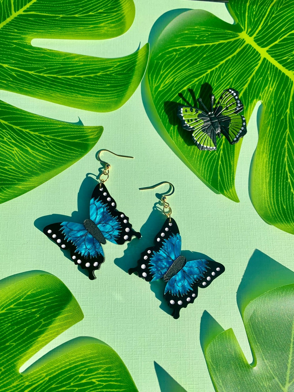 Blue Morpho Earrings