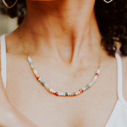 Ambrosia Opal Beaded Necklace