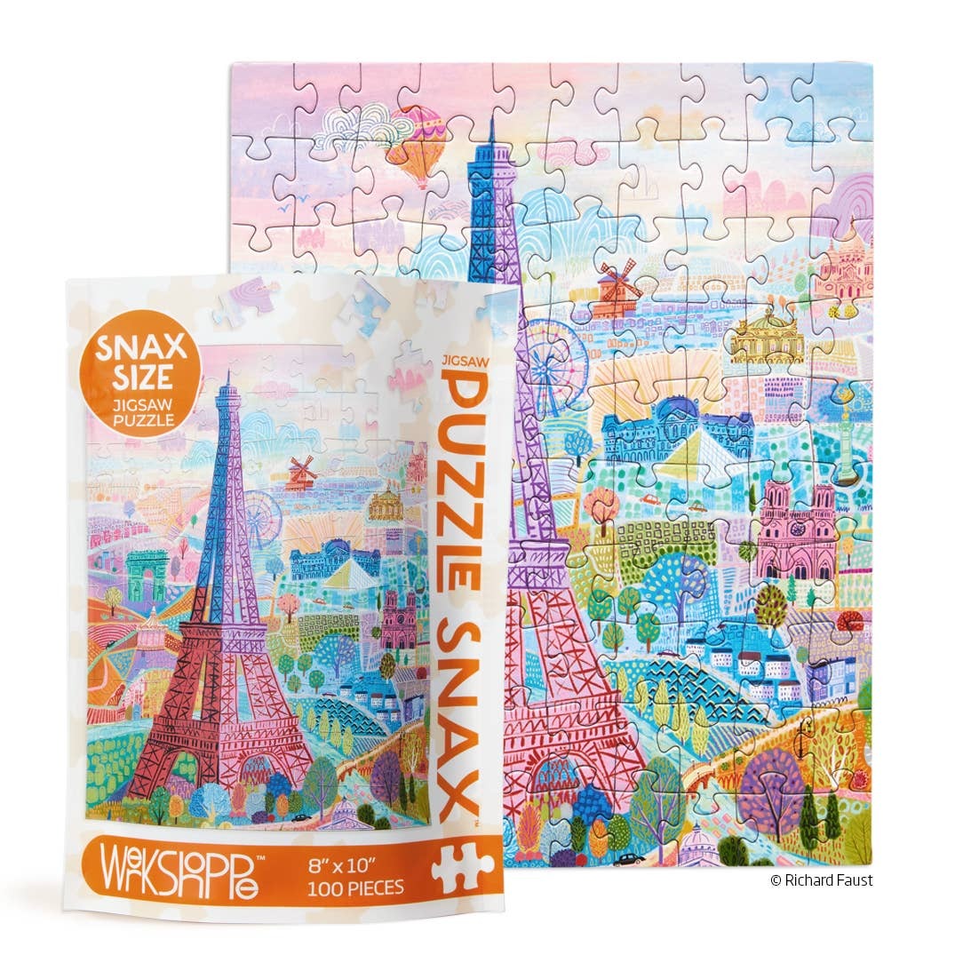 Paris Holiday Puzzle Snax- 100pcs