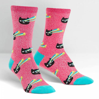 Pew-Pew Glitter Crew Socks