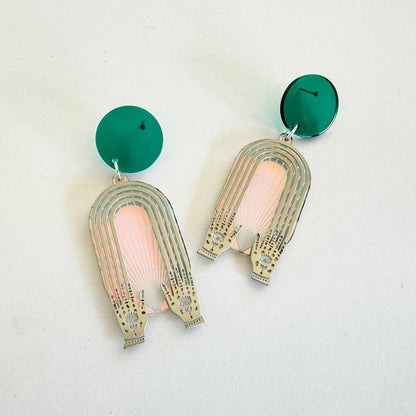 Iridescent Portal Earrings