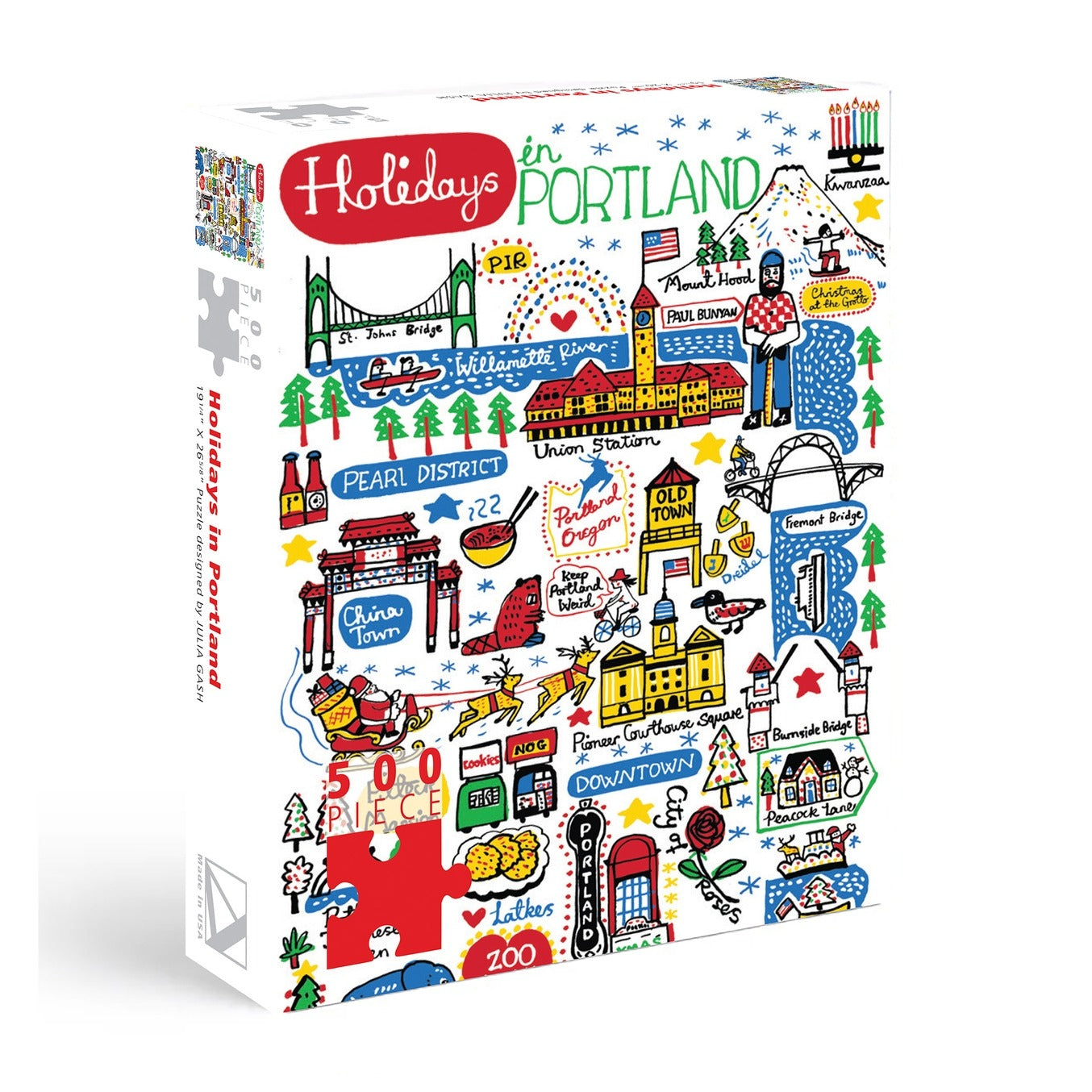 Holidays in Portland Puzzle - 500 Pieces