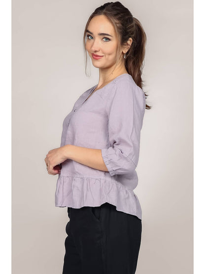 Peplum Top in Lavender