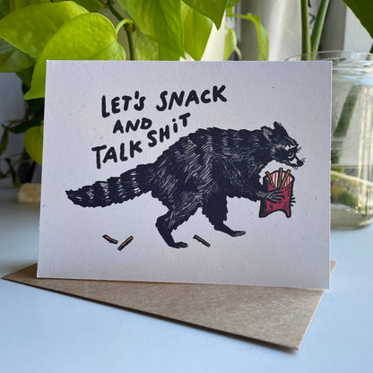 Raccoon Friendship Card