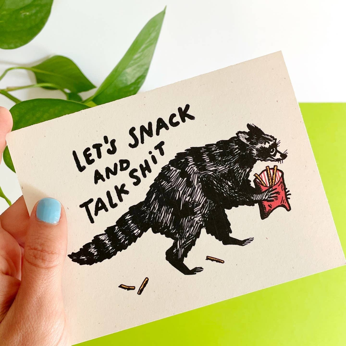 Raccoon Friendship Card