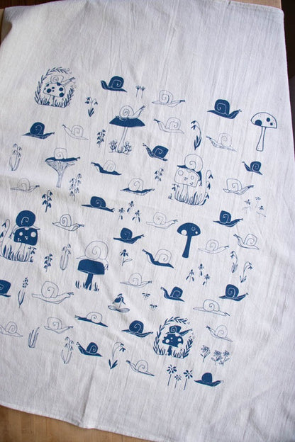 Snails Kitchen Tea Towel