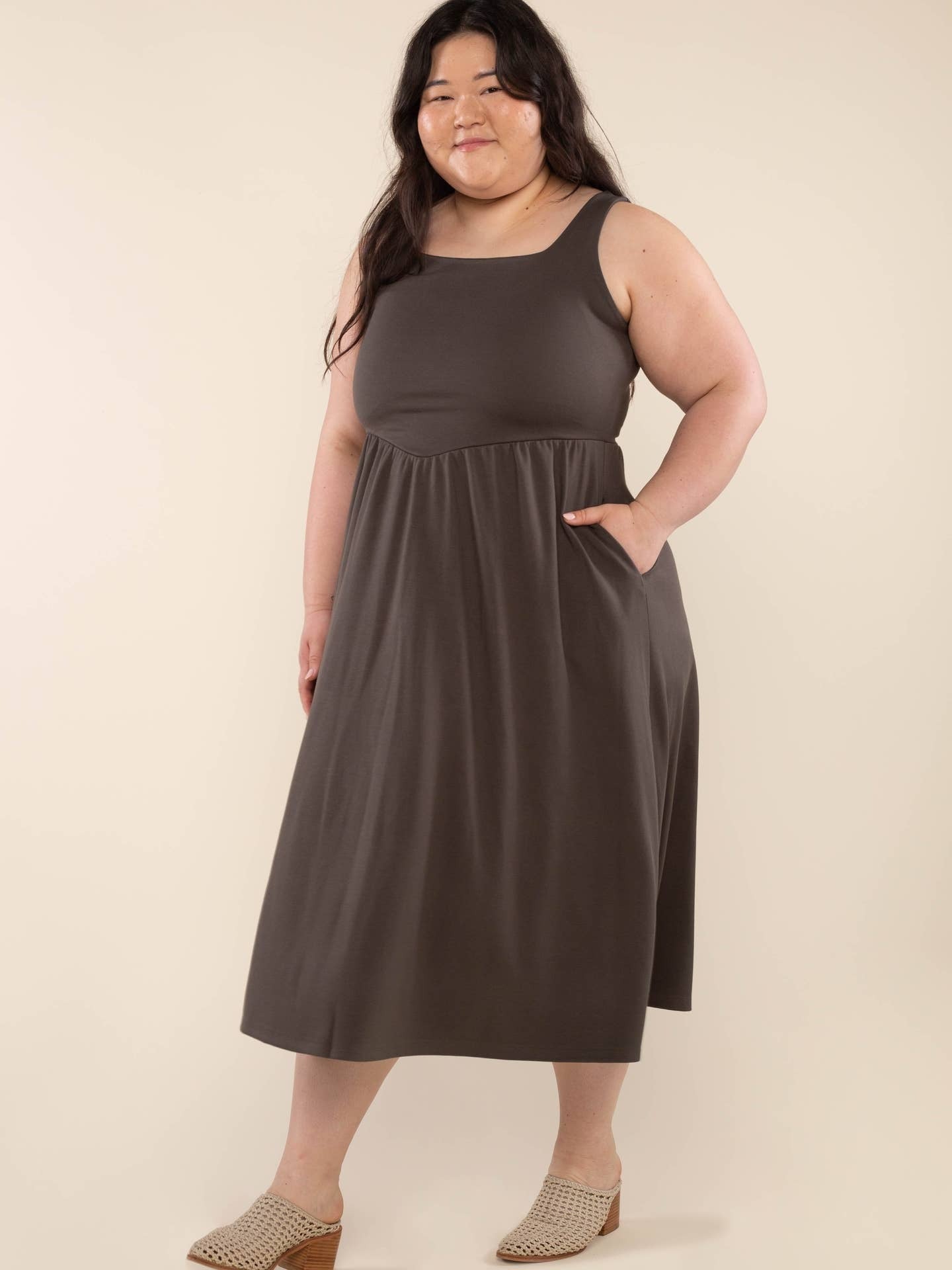 Tomo Dress in Forest Floor