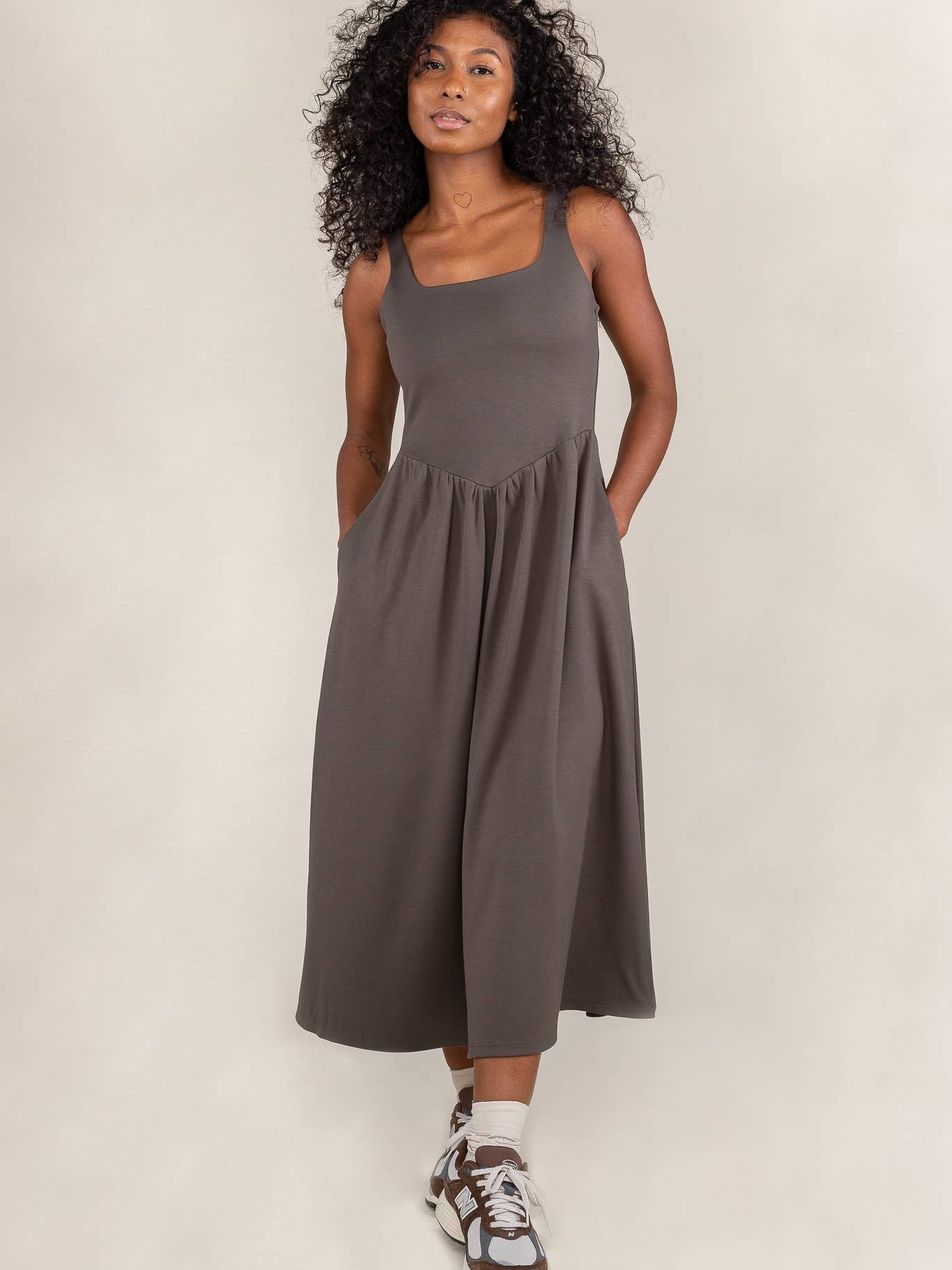 Tomo Dress in Forest Floor